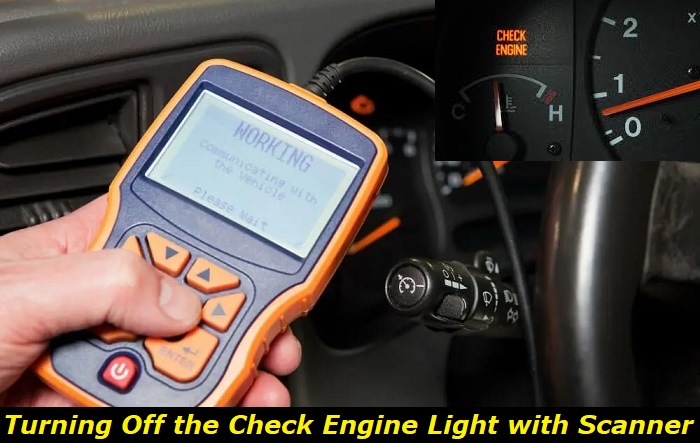 turning off check engine light with scanner